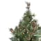 3ft. Pre-Lit Country Mixed Pine Artificial Christmas Wall or Door Tree, Clear Lights